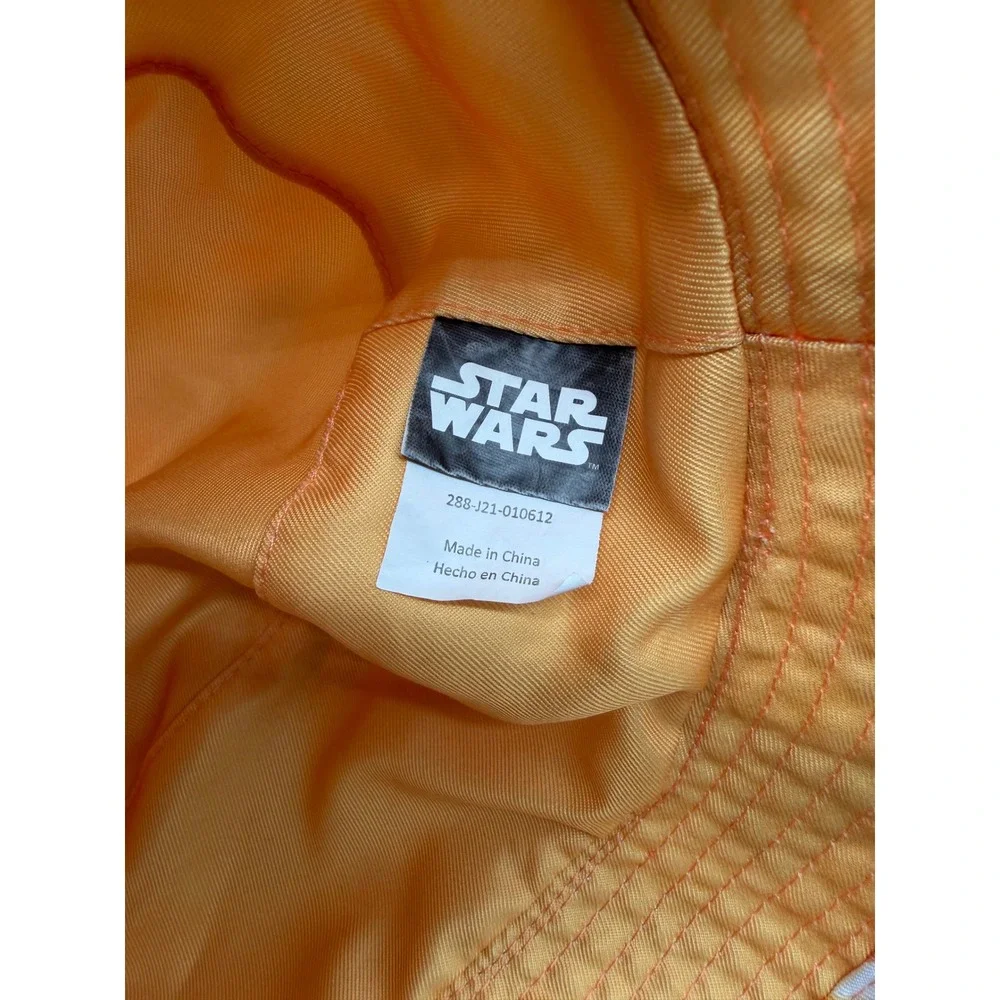 Star Wars Grogu Baby Yoda Tropical Floral Bucket Hat Orange Kids OSFM